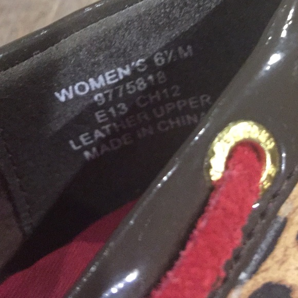 Sperry Raspberry Leopard Flats - Size 6.5 - Picture 7 of 7